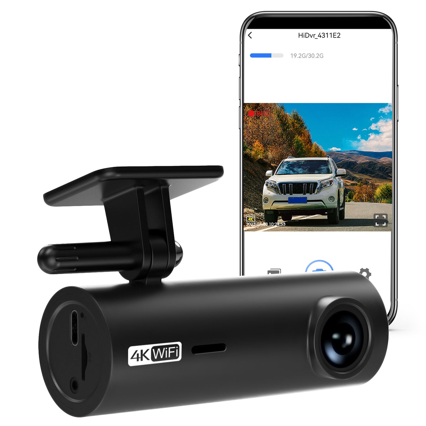 WiFi 4K High-definition Driving Recorder