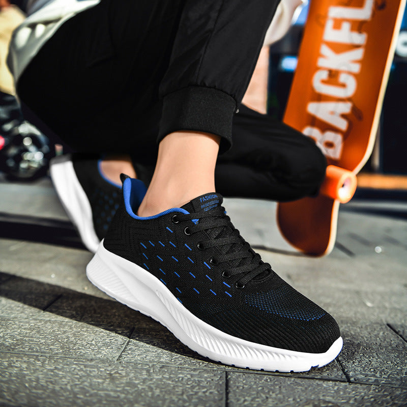 Sports Flying Woven Cold Sticky Ultralight Casual Running Shoes