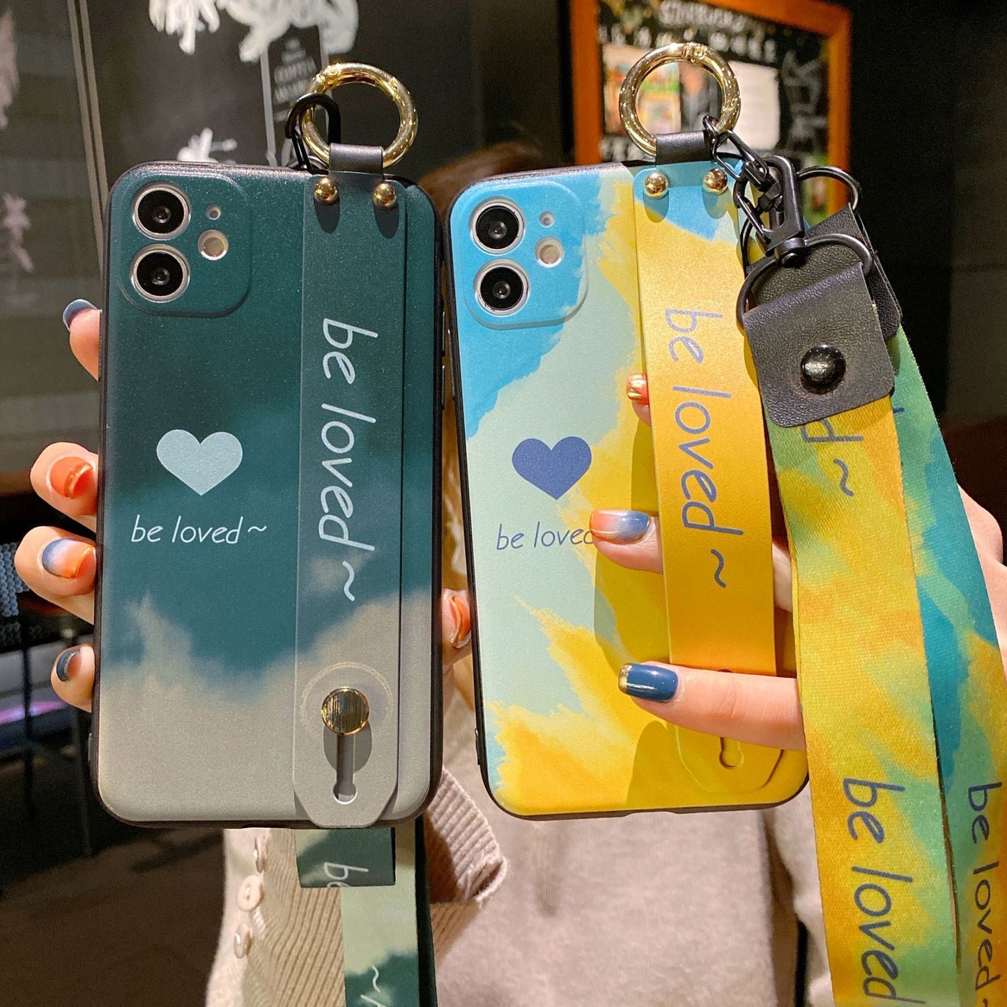 Funda para teléfono con pulsera Funda para teléfono con acuarela