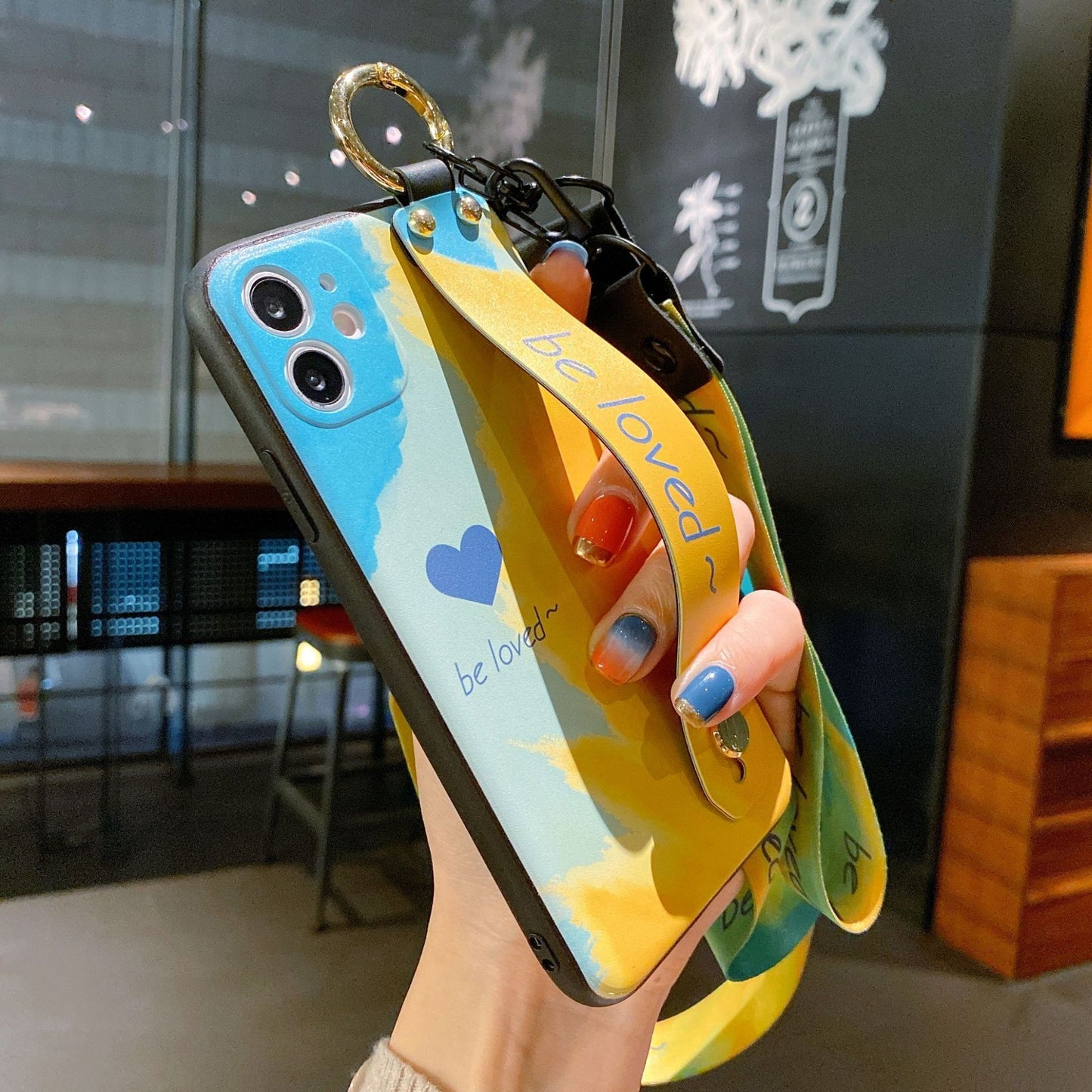 Funda para teléfono con pulsera Funda para teléfono con acuarela