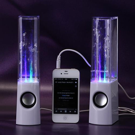 Altavoz de agua danzante inalámbrico con luz LED y fuente para fiestas en casa