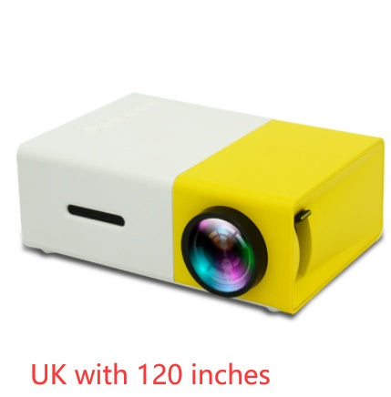 Proyector portátil 3D Hd Led Home Theater Cinema HDMI compatible con USB Proyector de audio Yg300 Mini proyector