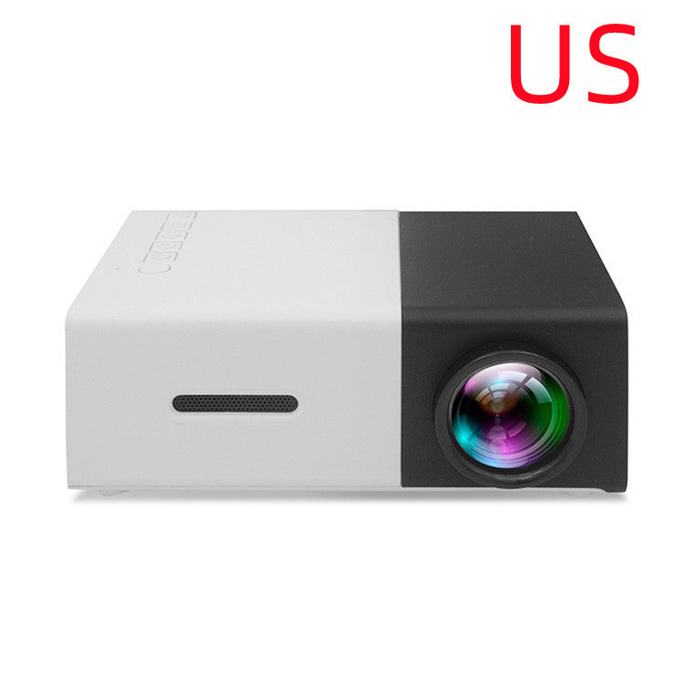 Proyector portátil 3D Hd Led Home Theater Cinema HDMI compatible con USB Proyector de audio Yg300 Mini proyector