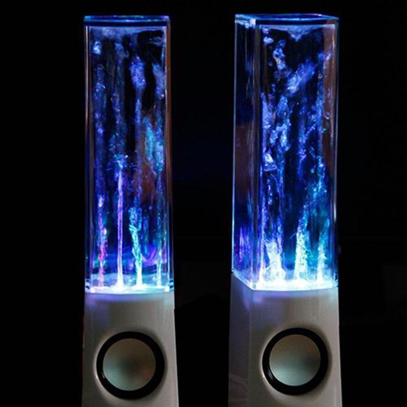 Altavoz de agua danzante inalámbrico con luz LED y fuente para fiestas en casa