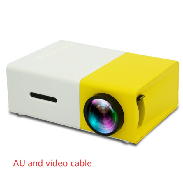 Proyector portátil 3D Hd Led Home Theater Cinema HDMI compatible con USB Proyector de audio Yg300 Mini proyector