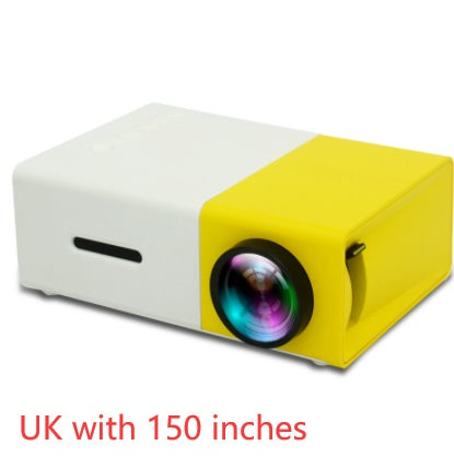 Proyector portátil 3D Hd Led Home Theater Cinema HDMI compatible con USB Proyector de audio Yg300 Mini proyector