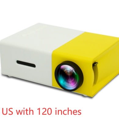 Proyector portátil 3D Hd Led Home Theater Cinema HDMI compatible con USB Proyector de audio Yg300 Mini proyector