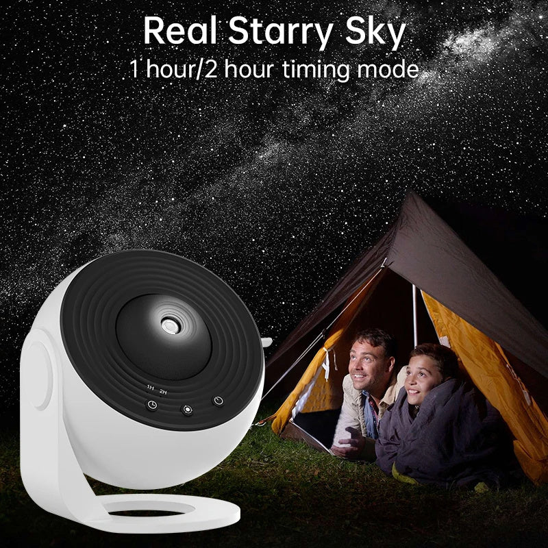 Proyector de luz nocturna con forma de galaxia, proyector de cielo estrellado con rotación de 360 ​​grados, lámpara planetaria para dormitorio de niños, regalo de San Valentín, decoración de bodas