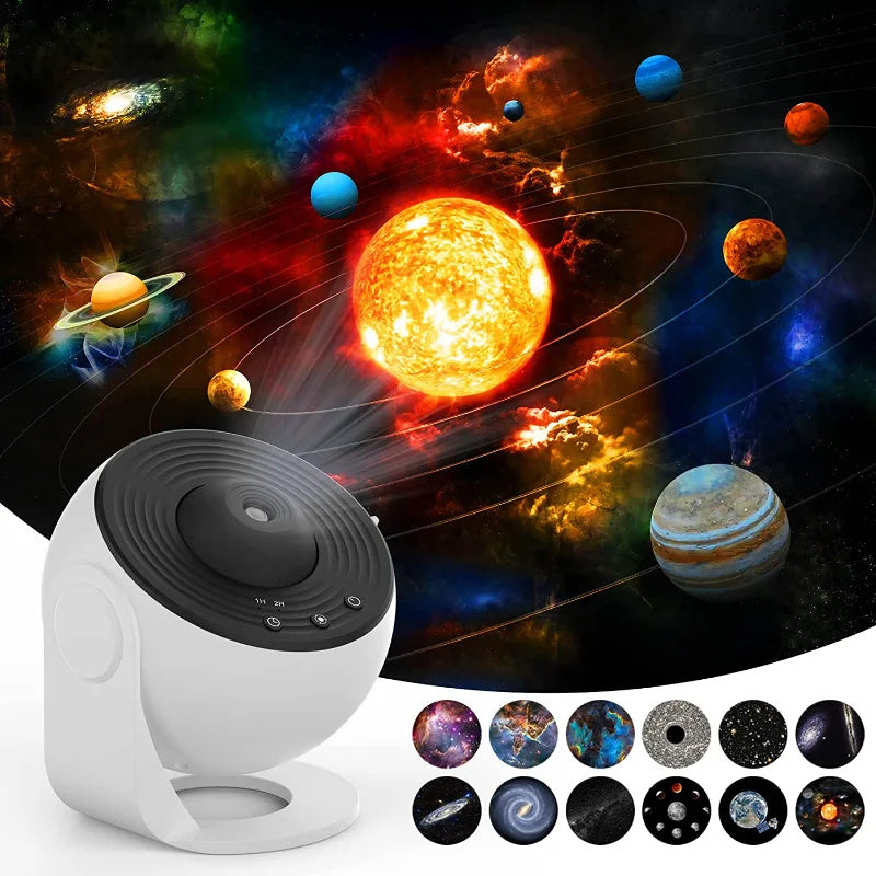 Nachtlicht Galaxy Projektor Sternenhimmel Projektor 360 Grad drehbar Planetarium Lampe für Kinder Schlafzimmer Valentinstag Geschenk Hochzeitsdeko