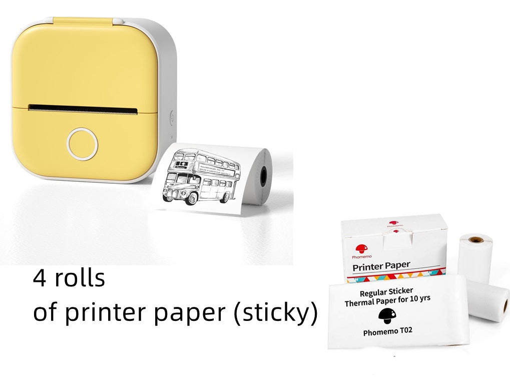 Tragbarer Mini-Thermo-Etikettendrucker für zu Hause, Fotodrucker, Drucker für falsche Fragen, Bluetooth-kompatibel, Mini-Etikettendrucker, Preisschild