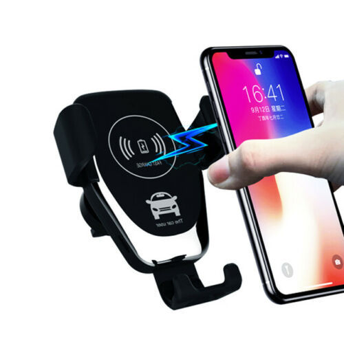 10W QI Wireless Fast Car Charger Halterung Ständer Automatisches Spannen Aufladen