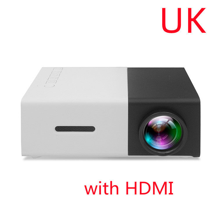 Proyector portátil 3D Hd Led Home Theater Cinema HDMI compatible con USB Proyector de audio Yg300 Mini proyector