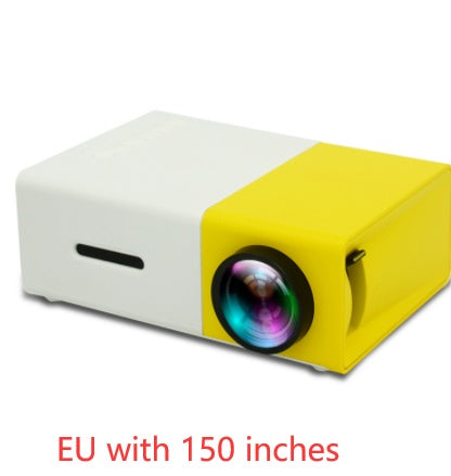 Proyector portátil 3D Hd Led Home Theater Cinema HDMI compatible con USB Proyector de audio Yg300 Mini proyector