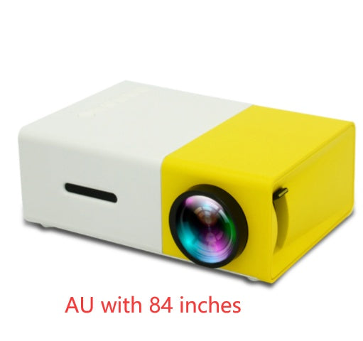 Proyector portátil 3D Hd Led Home Theater Cinema HDMI compatible con USB Proyector de audio Yg300 Mini proyector