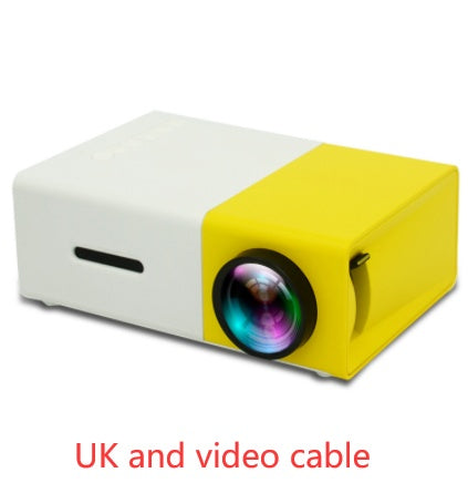 Proyector portátil 3D Hd Led Home Theater Cinema HDMI compatible con USB Proyector de audio Yg300 Mini proyector