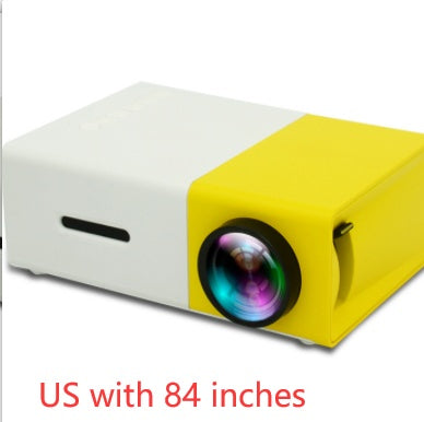 Proyector portátil 3D Hd Led Home Theater Cinema HDMI compatible con USB Proyector de audio Yg300 Mini proyector