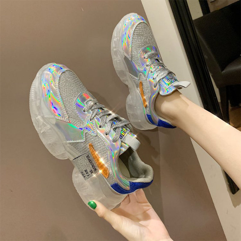 Laser dad shoes woman