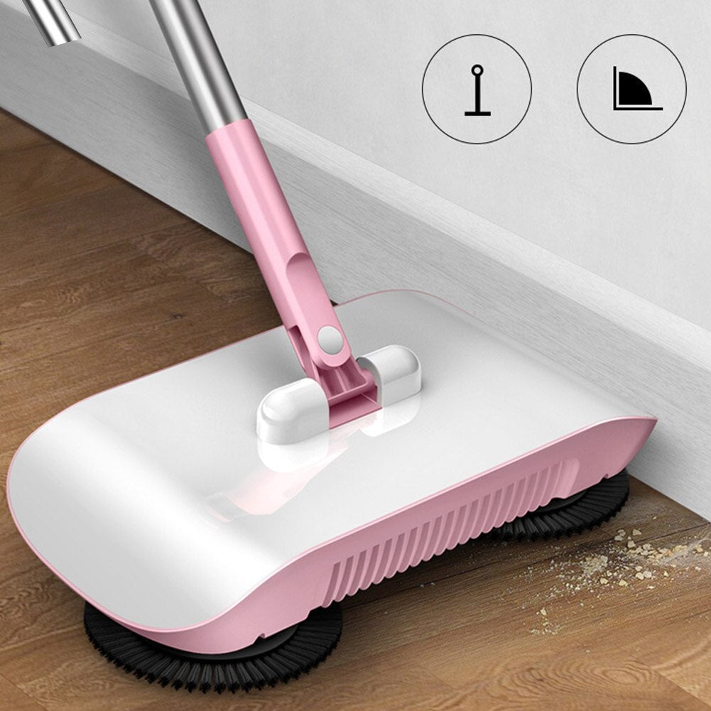 Hand Push Sweeper Haushalts Besen Kehrschaufel Mopp Boden Alle-in-one-Maschine Geschenk Mopp Kehrmaschine