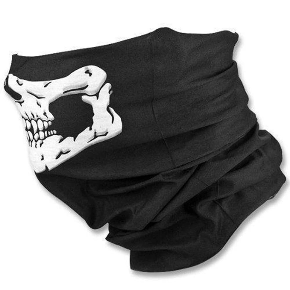 Sport Ski Cycling Face Mask Skull Bandana Helmet Neck Bike Face Mask Thermal Scarf Halloween Headband Scarves For Outdoors