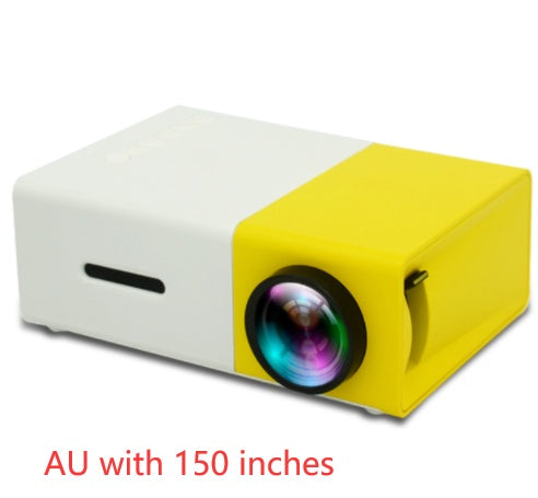 Proyector portátil 3D Hd Led Home Theater Cinema HDMI compatible con USB Proyector de audio Yg300 Mini proyector