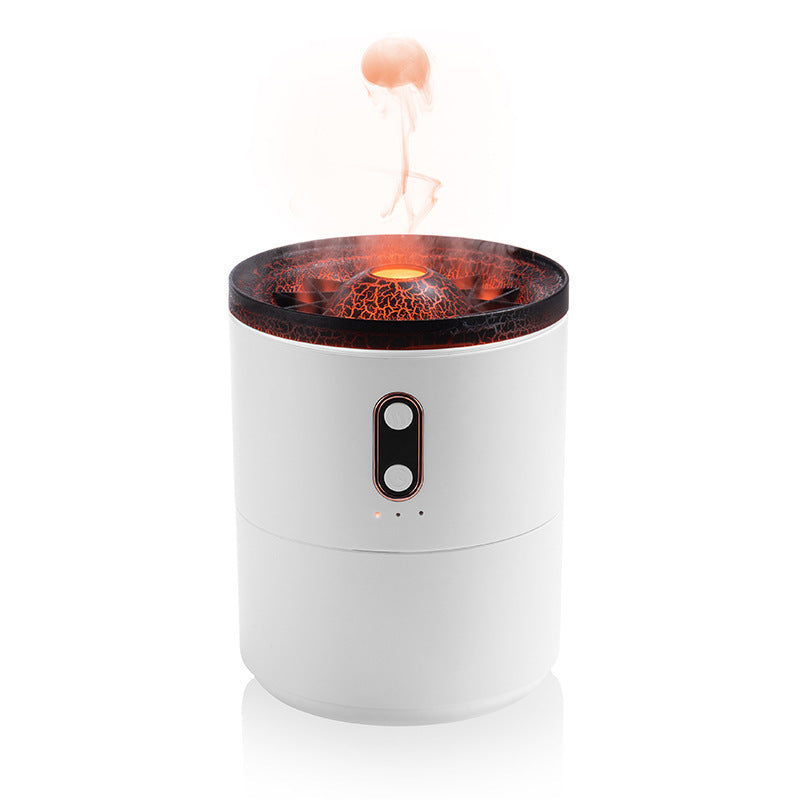 Difusor de aceites esenciales con aroma a llama volcánica, humidificador de aire portátil con forma de medusa y USB, lámpara de luz nocturna, humidificador con fragancia