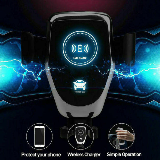 10W QI Wireless Fast Car Charger Halterung Ständer Automatisches Spannen Aufladen