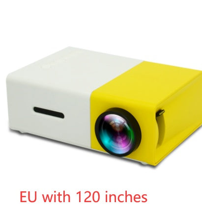 Proyector portátil 3D Hd Led Home Theater Cinema HDMI compatible con USB Proyector de audio Yg300 Mini proyector