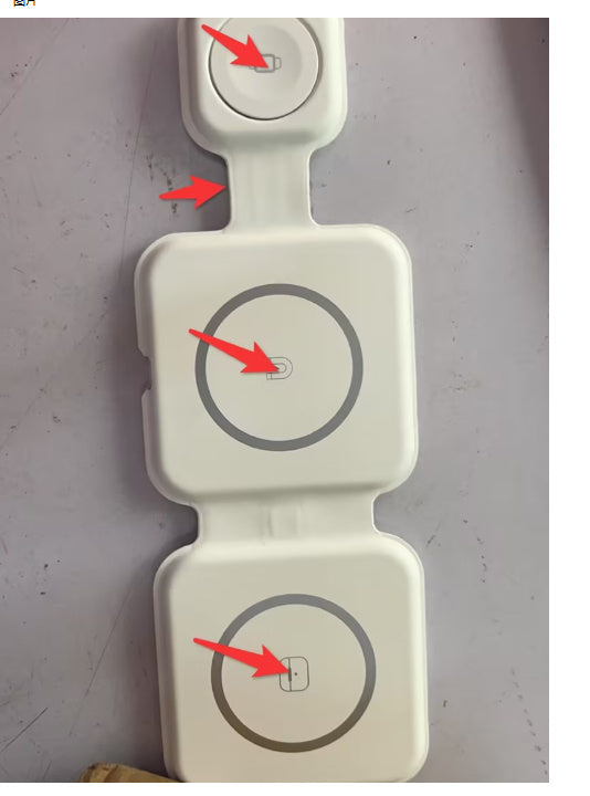 3-in-1-Ladestation für magnetisches, faltbares kabelloses Ladegerät. Zusammenklappbare kabellose Ladegeräte für mehrere Geräte