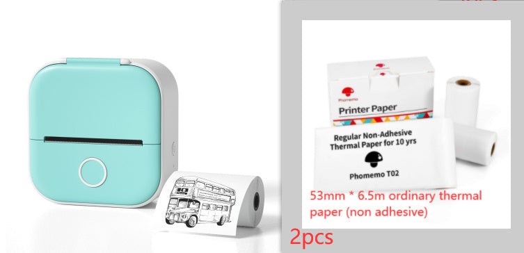 Tragbarer Mini-Thermo-Etikettendrucker für zu Hause, Fotodrucker, Drucker für falsche Fragen, Bluetooth-kompatibel, Mini-Etikettendrucker, Preisschild