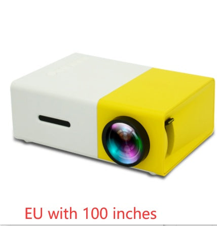 Proyector portátil 3D Hd Led Home Theater Cinema HDMI compatible con USB Proyector de audio Yg300 Mini proyector