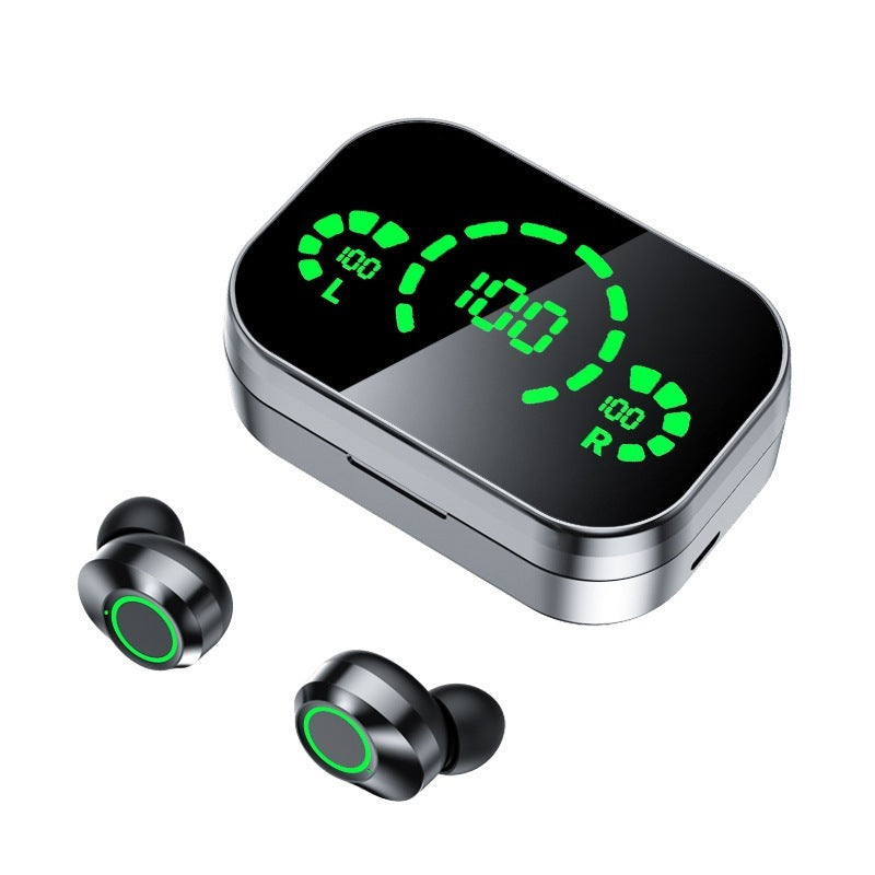 YD03 Drahtloses Bluetooth-kompatibles Headset TWS Großbild-Smart-Digital-Display Im Ohr-Atmungslicht