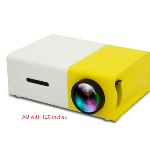 Proyector portátil 3D Hd Led Home Theater Cinema HDMI compatible con USB Proyector de audio Yg300 Mini proyector