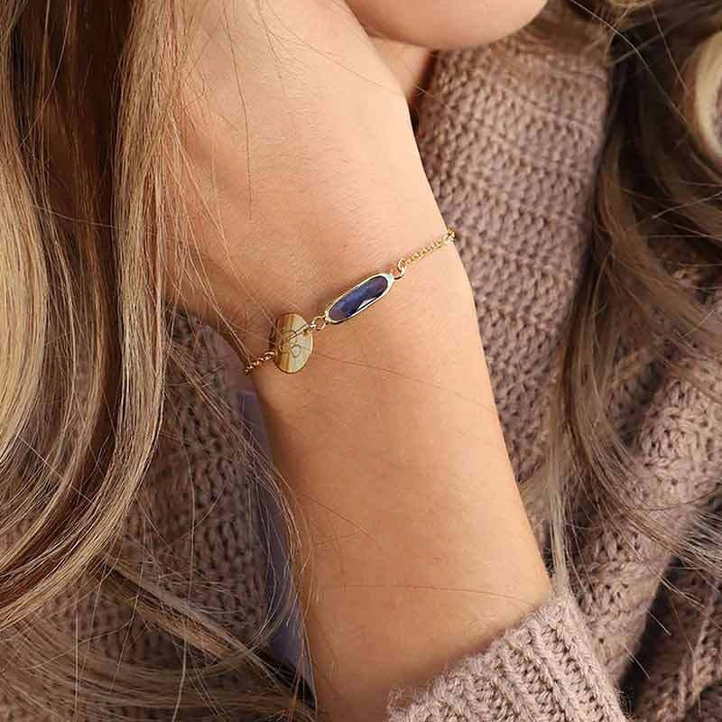 Exquisites Damen-Goldschmuck-Armband mit Buchstaben