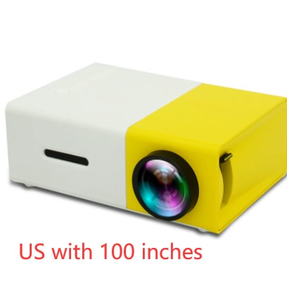 Proyector portátil 3D Hd Led Home Theater Cinema HDMI compatible con USB Proyector de audio Yg300 Mini proyector