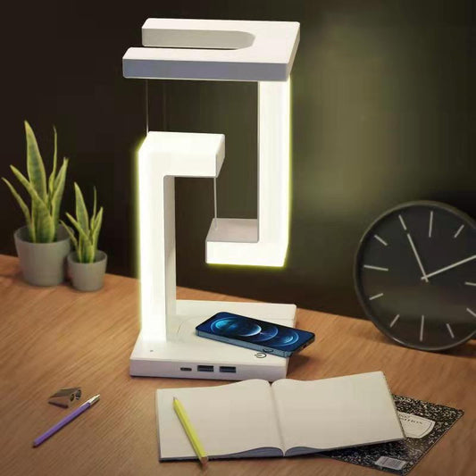 Kreative Smartphone Wireless Charging Suspension Tischlampe Balance Lampe schwebend für Home Schlafzimmer