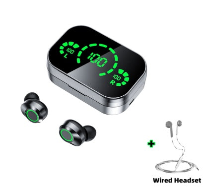 Auriculares inalámbricos compatibles con Bluetooth YD03 TWS Pantalla grande Pantalla digital inteligente Luz de respiración en la oreja