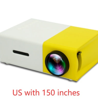 Proyector portátil 3D Hd Led Home Theater Cinema HDMI compatible con USB Proyector de audio Yg300 Mini proyector